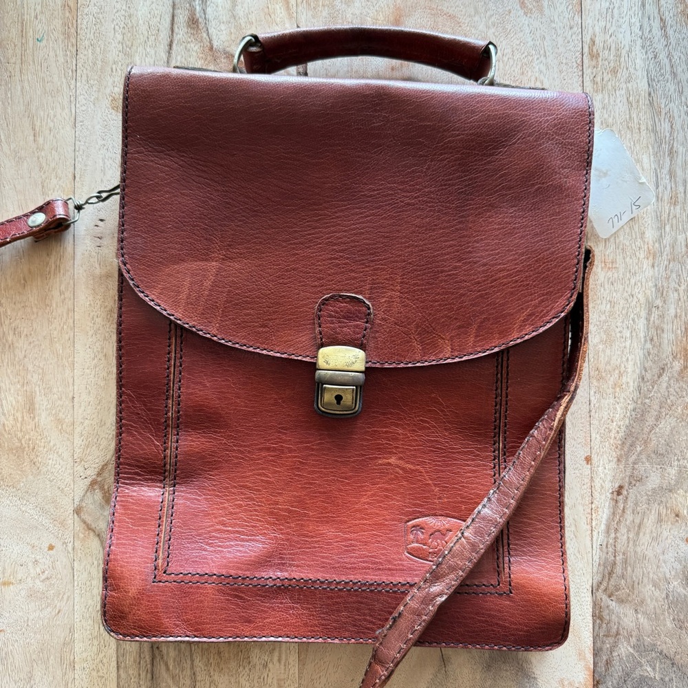 Vintage leather bag purse - Picture 2 of 3